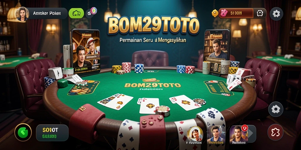 Tampilan gameplay poker yang seru di BOM29TOTO.