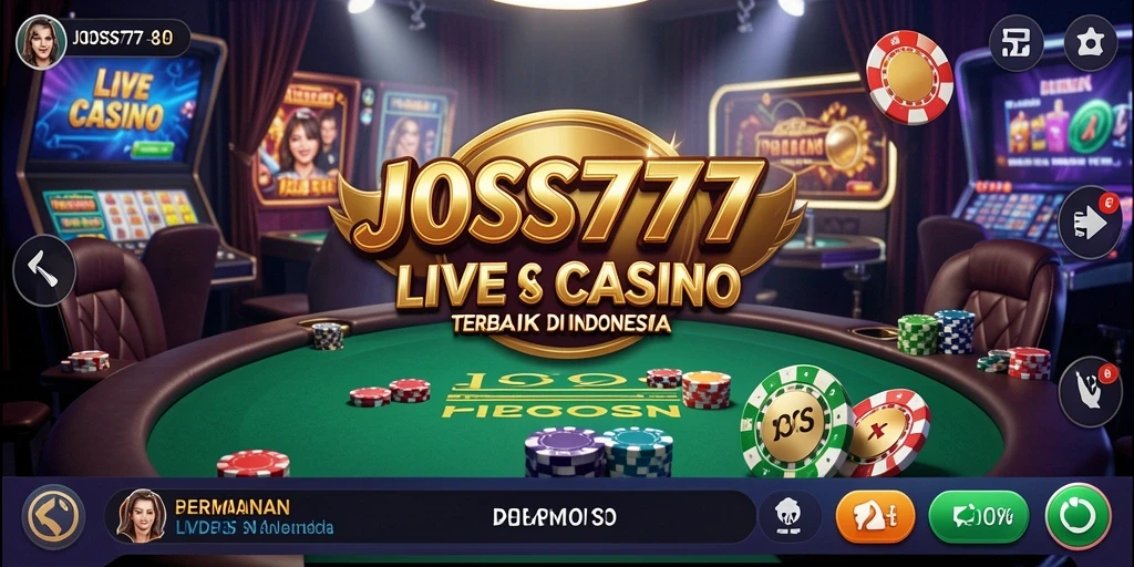 Gameplay Live Casino JOSS777 yang mendebarkan dan interaktif.