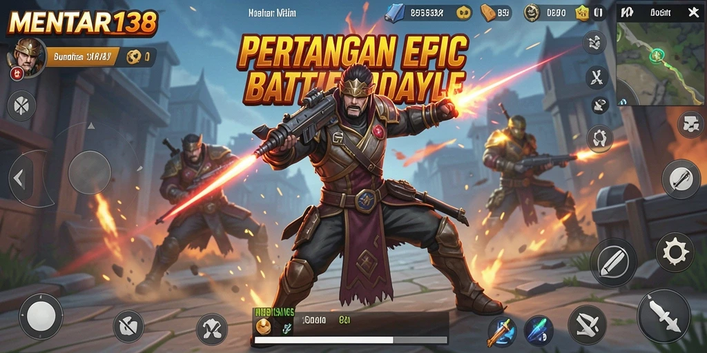 Gameplay MENTARI138 yang seru dalam pertarungan Battle Royale.