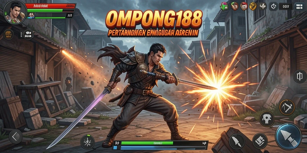 Tampilan gameplay OMPONG188 dengan pertarungan yang intens dan karakter yang menawan.