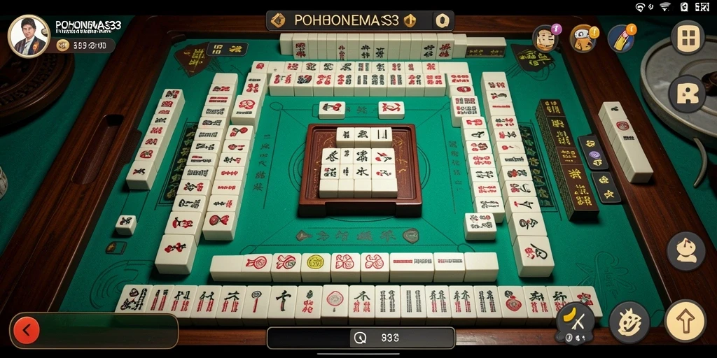 Tampilan gameplay menarik POHONEMAS33 yang penuh tantangan Mahjong.