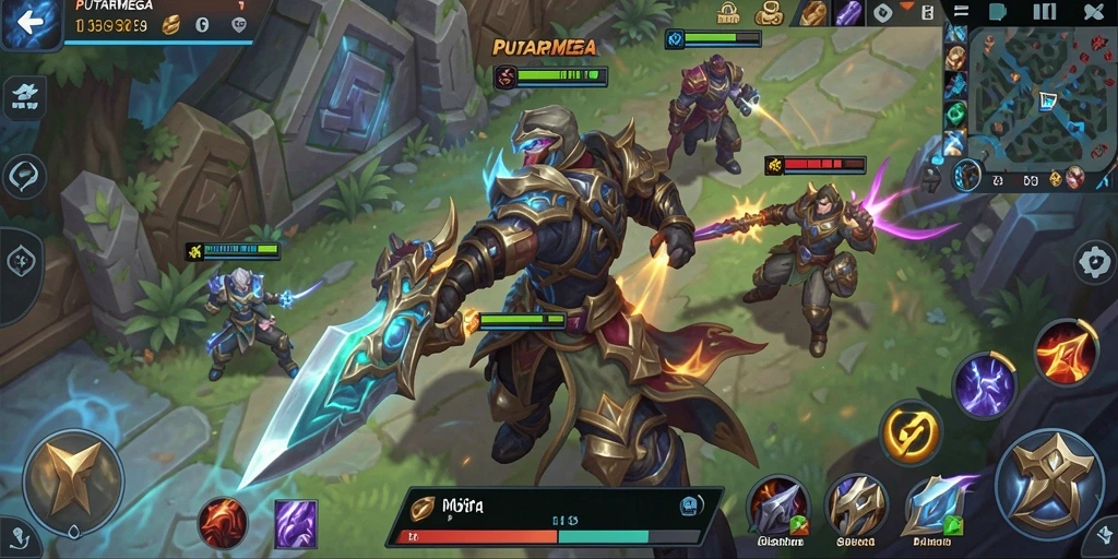 Tampilan seru dari gameplay PUTARMEGA yang menegangkan.
