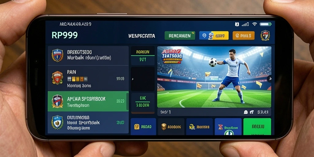 Tampilan gameplay RR999 dengan berbagai pilihan taruhan olahraga.